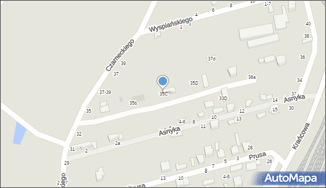 Koluszki, Czarneckiego, 35C, mapa Koluszki