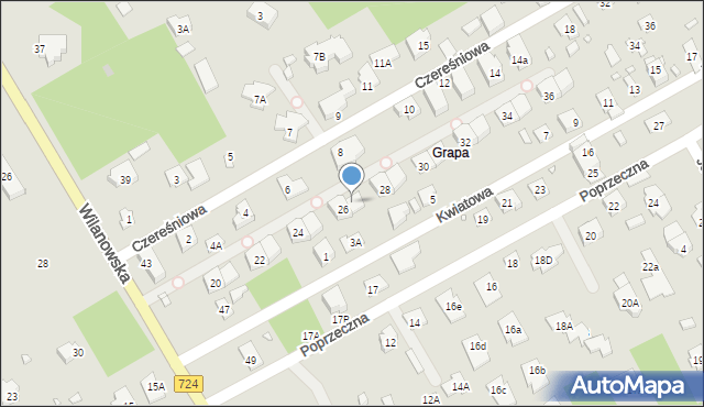 Konstancin-Jeziorna, Czereśniowa, 26A, mapa Konstancin-Jeziorna