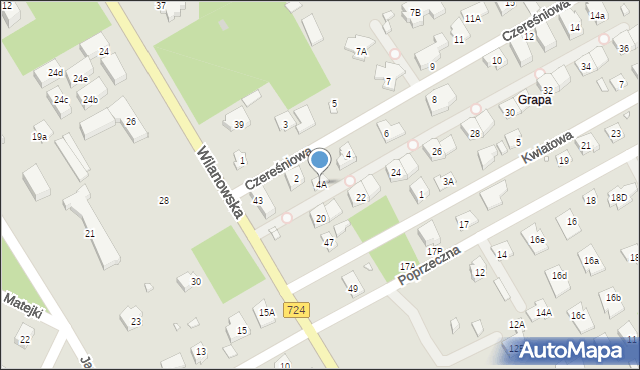 Konstancin-Jeziorna, Czereśniowa, 4A, mapa Konstancin-Jeziorna
