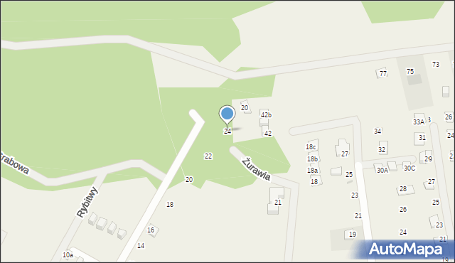 Kopalino, Czapli, 24, mapa Kopalino