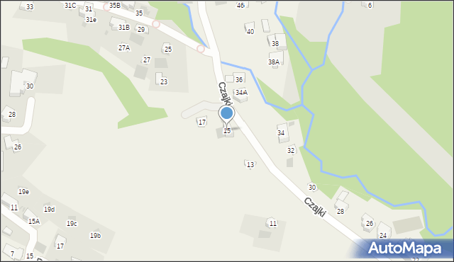 Kościelisko, Czajki, 15, mapa Kościelisko