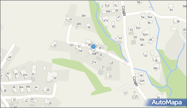 Kościelisko, Czajki, 31B, mapa Kościelisko