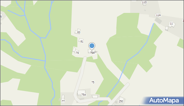 Kościelisko, Czajki, 79A, mapa Kościelisko