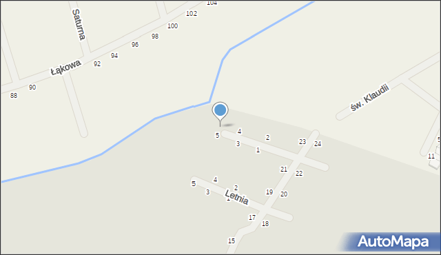 Kostrzyn, Cztery Pory Roku, 6, mapa Kostrzyn