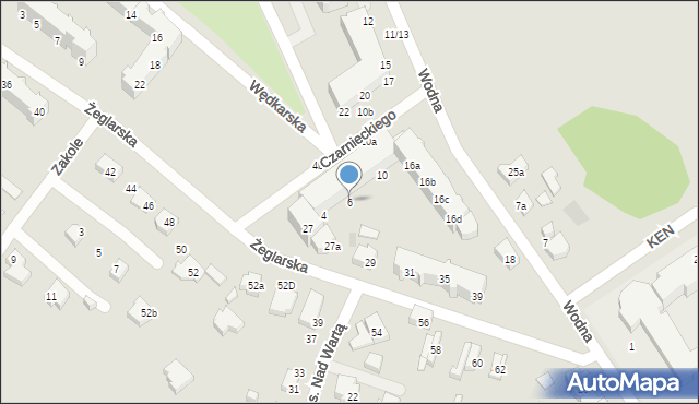 Kostrzyn nad Odrą, Czarnieckiego Stefana, hetm., 6, mapa Kostrzyn nad Odrą