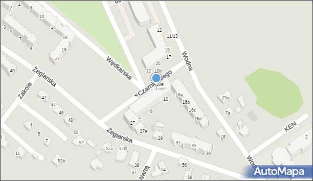 Kostrzyn nad Odrą, Czarnieckiego Stefana, hetm., 8a, mapa Kostrzyn nad Odrą
