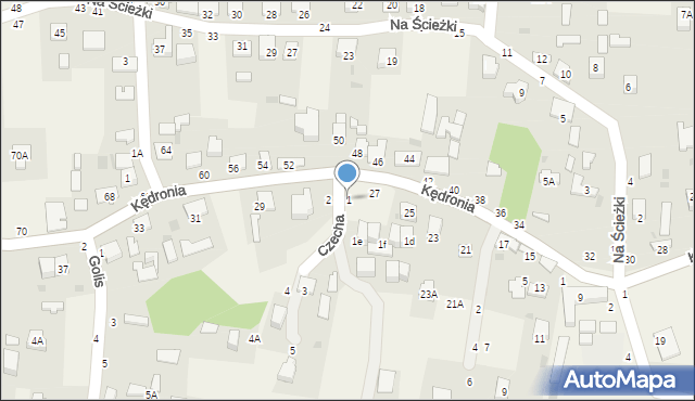 Koszyce Wielkie, Czecha Bronisława, 1, mapa Koszyce Wielkie