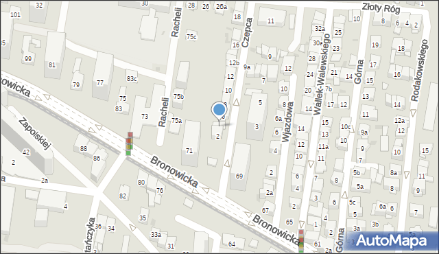 Kraków, Czepca Błażeja, 4, mapa Krakowa