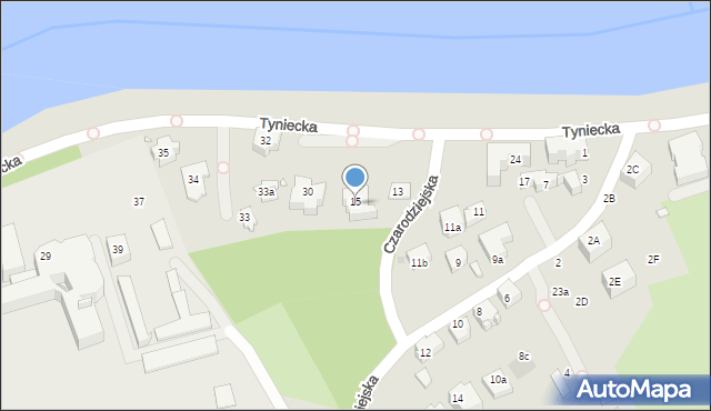 Kraków, Czarodziejska, 15, mapa Krakowa