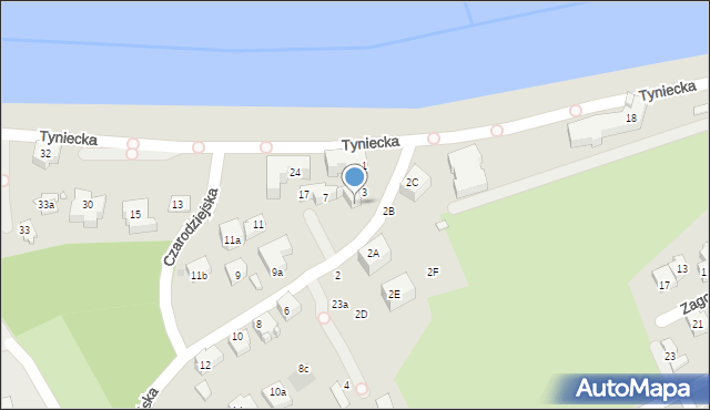 Kraków, Czarodziejska, 5, mapa Krakowa