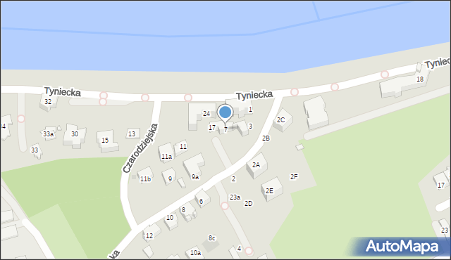 Kraków, Czarodziejska, 7, mapa Krakowa