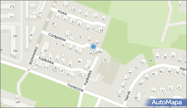 Kraków, Czołgistów, 16, mapa Krakowa