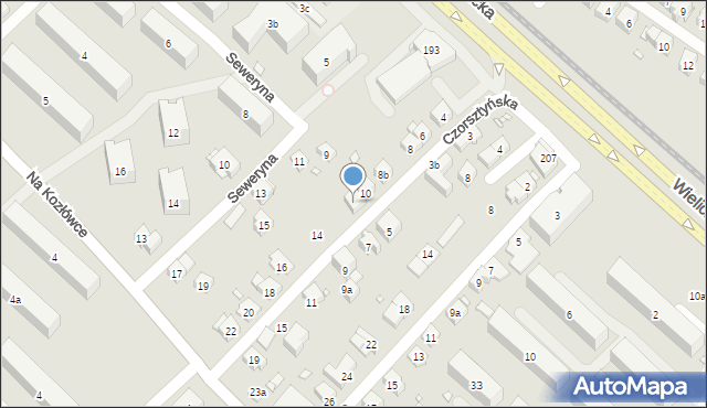 Kraków, Czorsztyńska, 12, mapa Krakowa