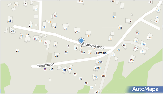 Kraków, Czuchnowskiego Mariana, 5, mapa Krakowa