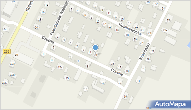 Kramsk, Czecha Bronisława, 13, mapa Kramsk