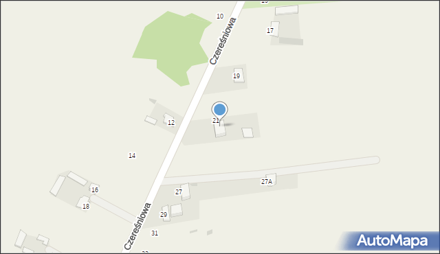 Krępiec, Czereśniowa, 23, mapa Krępiec