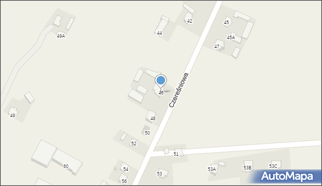 Krępiec, Czereśniowa, 46, mapa Krępiec