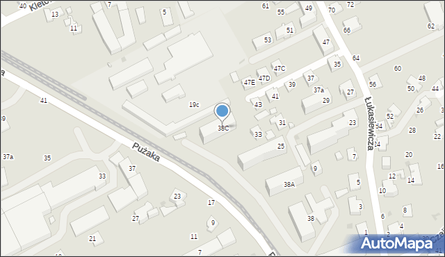 Krosno, Czajkowskiego Feliksa, 38C, mapa Krosna