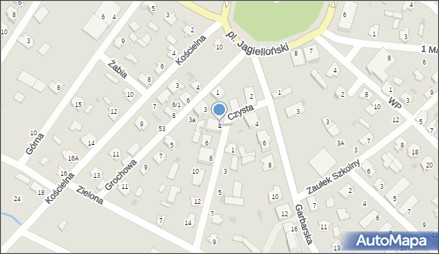 Krynki, Czysta, 4, mapa Krynki