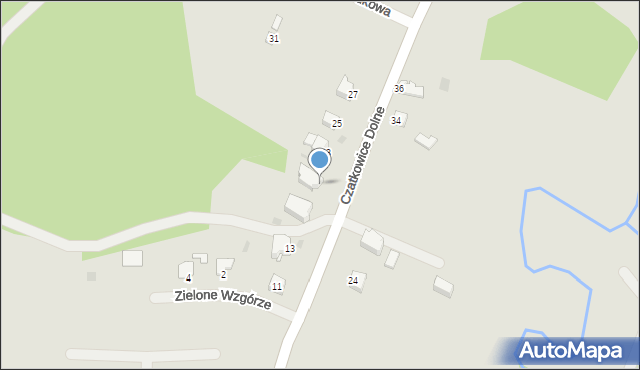 Krzeszowice, Czatkowice Dolne, 21, mapa Krzeszowice