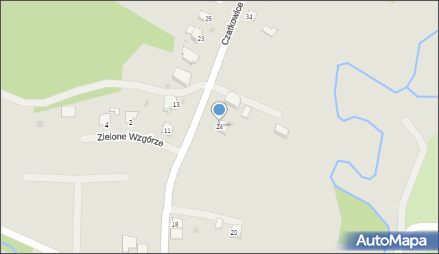 Krzeszowice, Czatkowice Dolne, 24, mapa Krzeszowice