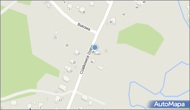 Krzeszowice, Czatkowice Dolne, 38, mapa Krzeszowice