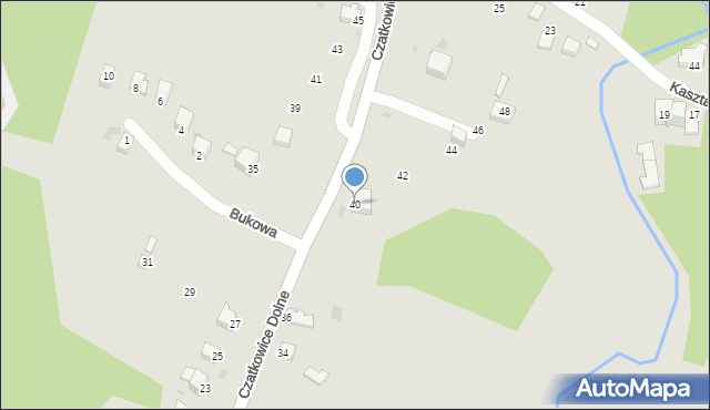 Krzeszowice, Czatkowice Dolne, 40, mapa Krzeszowice