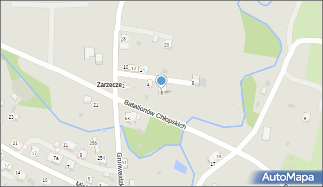 Krzeszowice, Czatkowice Dolne, 6, mapa Krzeszowice