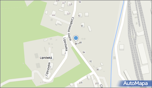 Krzeszowice, Czatkowice Dolne, 86, mapa Krzeszowice