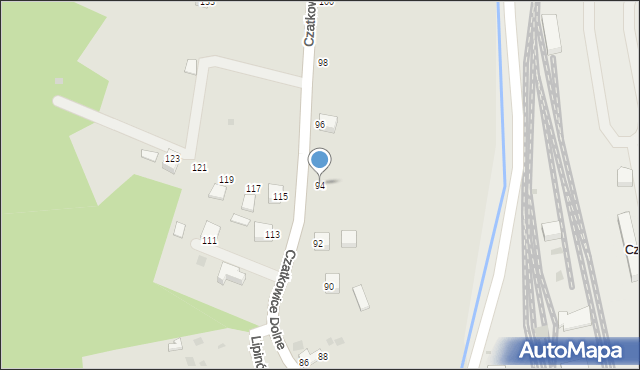 Krzeszowice, Czatkowice Dolne, 94, mapa Krzeszowice