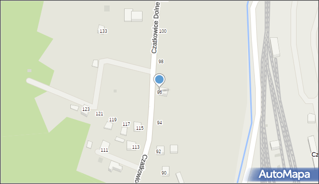 Krzeszowice, Czatkowice Dolne, 96, mapa Krzeszowice