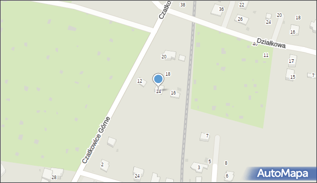 Krzeszowice, Czatkowice Górne, 14, mapa Krzeszowice
