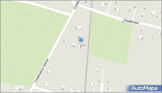 Krzeszowice, Czatkowice Górne, 16, mapa Krzeszowice