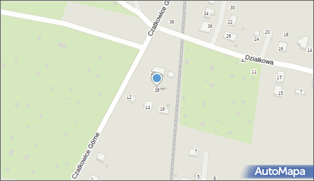 Krzeszowice, Czatkowice Górne, 18, mapa Krzeszowice