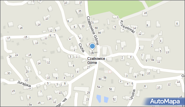 Krzeszowice, Czatkowice Górne, 29, mapa Krzeszowice