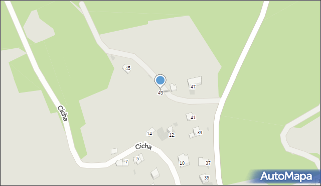 Krzeszowice, Czatkowice Górne, 43, mapa Krzeszowice