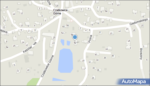 Krzeszowice, Czatkowice Górne, 52, mapa Krzeszowice