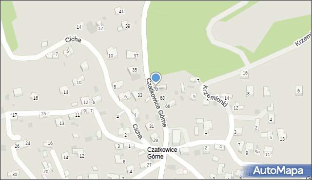 Krzeszowice, Czatkowice Górne, 70, mapa Krzeszowice