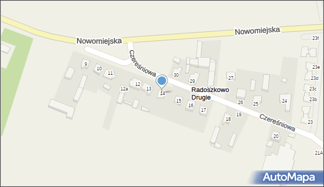 Książ Wielkopolski, Czereśniowa, 12, mapa Książ Wielkopolski