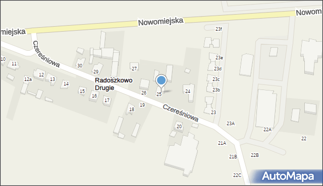 Książ Wielkopolski, Czereśniowa, 13, mapa Książ Wielkopolski