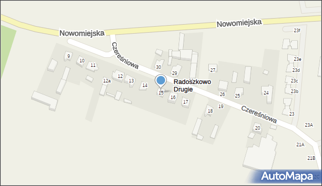 Książ Wielkopolski, Czereśniowa, 14, mapa Książ Wielkopolski