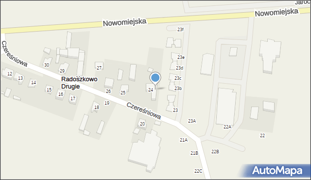 Książ Wielkopolski, Czereśniowa, 15, mapa Książ Wielkopolski