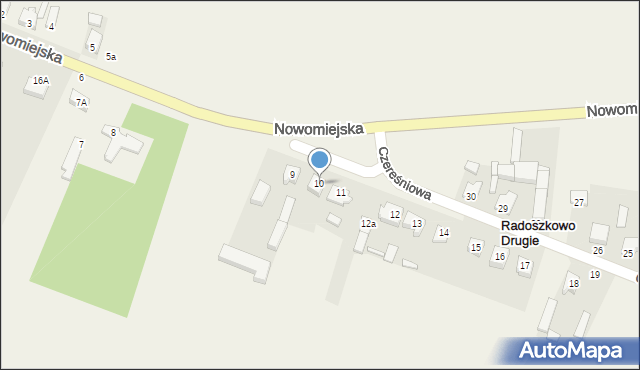 Książ Wielkopolski, Czereśniowa, 4, mapa Książ Wielkopolski