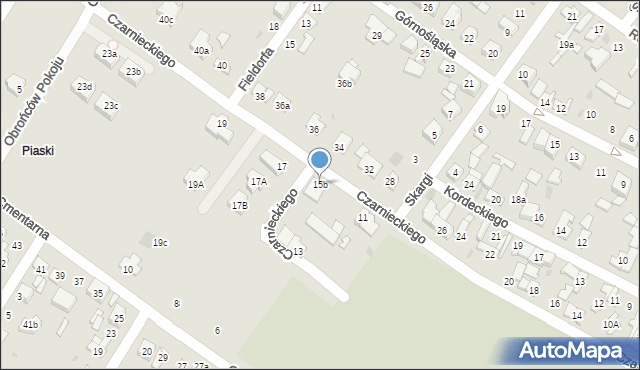 Kutno, Czarnieckiego Stefana, hetm., 15b, mapa Kutno
