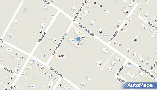 Kutno, Czarnieckiego Stefana, hetm., 23c, mapa Kutno