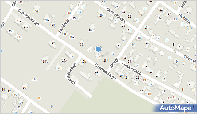 Kutno, Czarnieckiego Stefana, hetm., 32, mapa Kutno