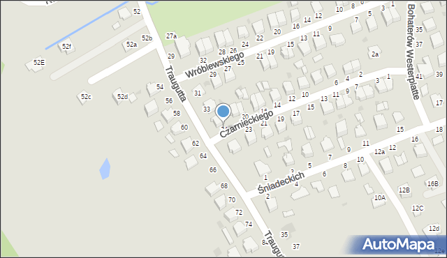 Łańcut, Czarnieckiego Stefana, hetm., 24, mapa Łańcut