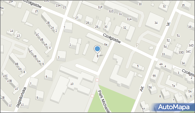 Lębork, Czołgistów, 6, mapa Lębork