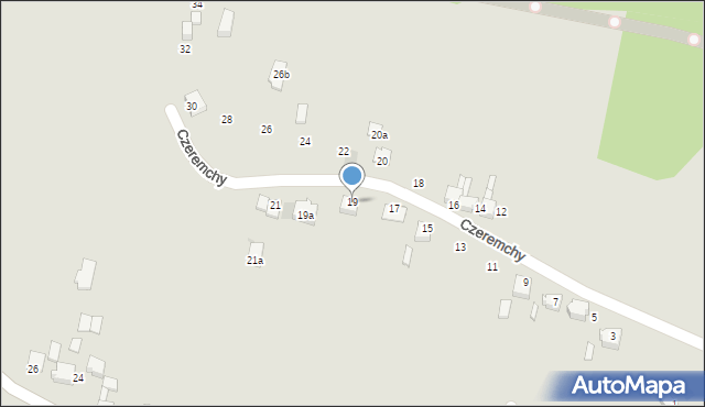 Lędziny, Czeremchy, 19, mapa Lędziny