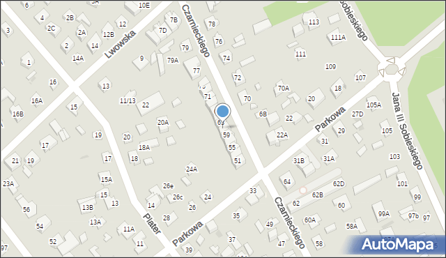 Legionowo, Czarnieckiego Stefana, hetm., 61, mapa Legionowo